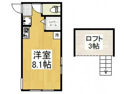 アート久米川(ワンルーム/2階)の間取り写真