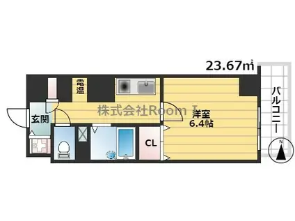 コモグランツ(1K/7階)の間取り写真