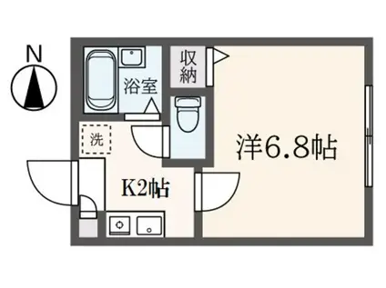 エトワールC(1K/3階)の間取り写真