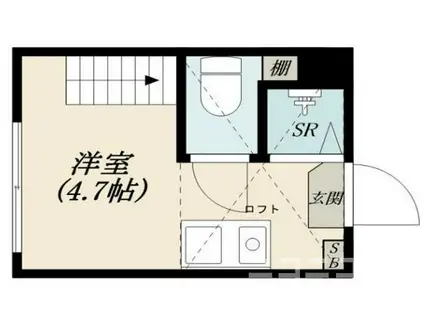 アレンデール西落合(ワンルーム/2階)の間取り写真