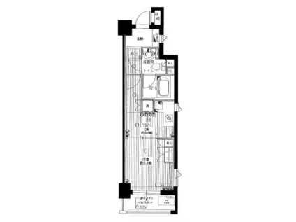 サージュ赤坂(1DK/4階)の間取り写真