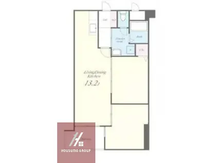 レスポアール南堀江(2LDK/3階)の間取り写真