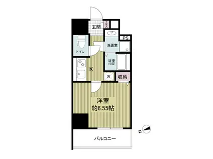 ARTIZA西長堀(1K/12階)の間取り写真