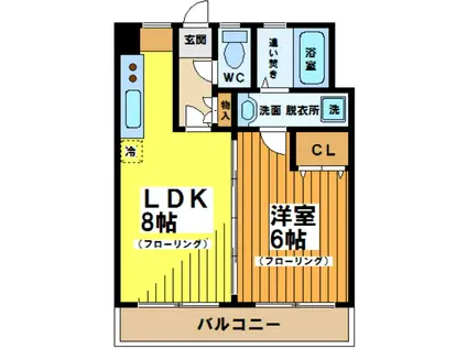 マツダマンション(1LDK/3階)の間取り写真