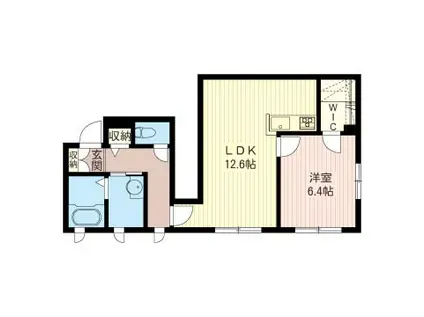 グランセジュール(1LDK/1階)の間取り写真