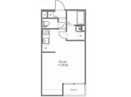 N スカイコート五反田(ワンルーム/1階)の間取り写真