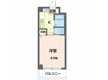泉川マンション(1K/3階)の間取り写真