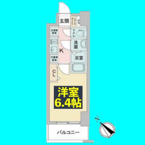 アステリ鶴舞テーセラ(1K/9階)の間取り写真