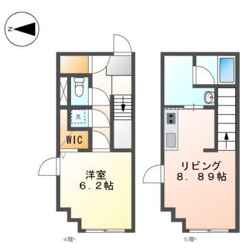 QUADOR NOIE 池下(1LDK/4階)の間取り写真