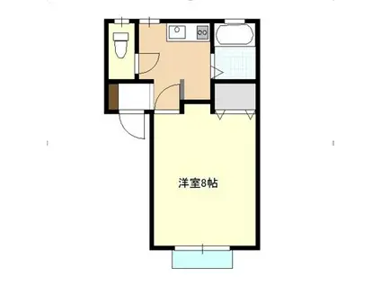 マグノリア(1K/1階)の間取り写真