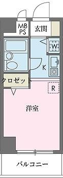 ウインベルソロ国分寺1(ワンルーム/5階)の間取り写真