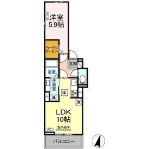 さくらハウス岡崎駅前(1LDK/1階)の間取り写真