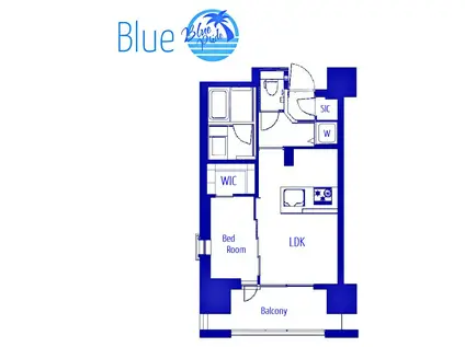 ヴェレーナブリエ湘南藤沢(1LDK/2階)の間取り写真