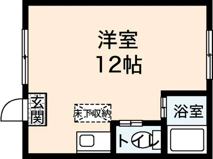 サンシャイン中央II(ワンルーム/1階)の間取り写真