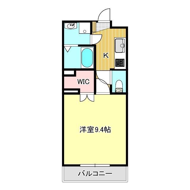 フォルテコート御殿場(1K/1階)の間取り写真