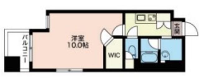 LASANTE恵比寿(1K/3階)の間取り写真