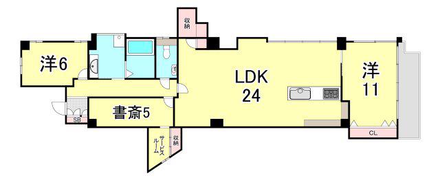 メゾン美貴(2LDK/1階)の間取り写真