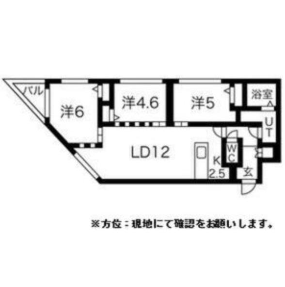 グリーティングス宮の沢(3LDK/4階)の間取り写真