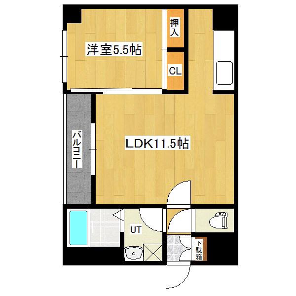 MS SAKAI(1LDK/4階)の間取り写真