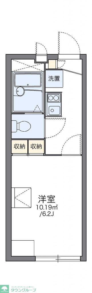 レオパレス城南II(1K/2階)の間取り写真