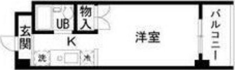 ノーサレンダー(ワンルーム/5階)の間取り写真