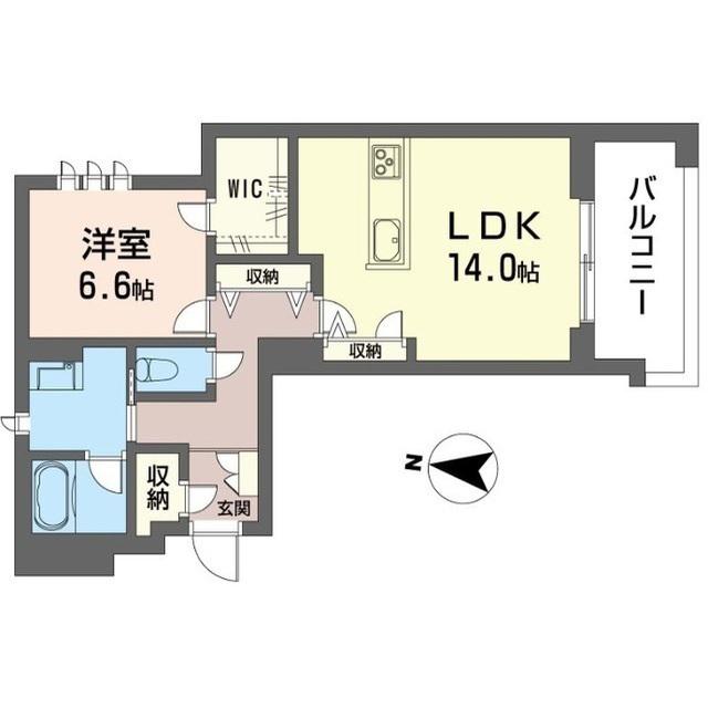 ルトリコ浦和II(1LDK/3階)の間取り写真