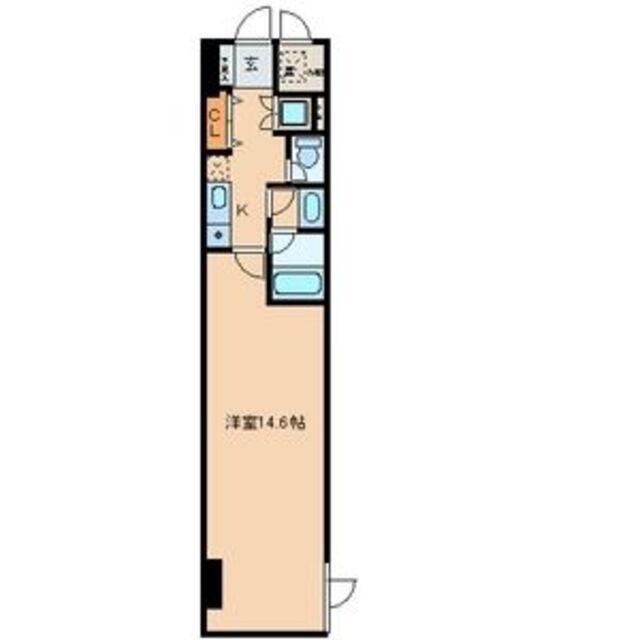 CASAα名駅南(1K/11階)の間取り写真