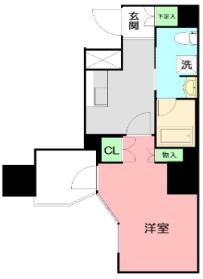 JYERL阪東橋I(1K/5階)の間取り写真