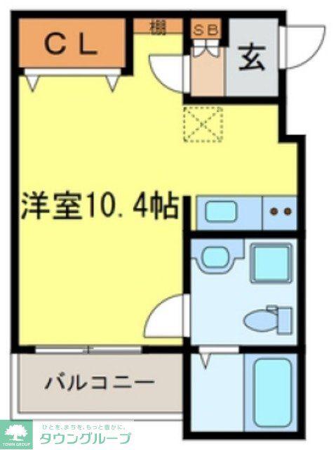 CHAMBRE HIDEMIⅡ(ワンルーム/3階)の間取り写真
