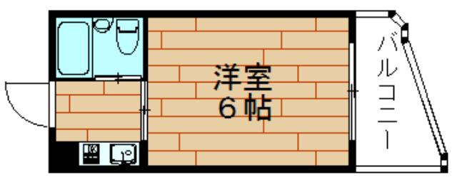 レアレア伝法27番館(ワンルーム/4階)の間取り写真