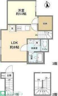 LALLURE NISHIKOYAMA(2K/1階)の間取り写真