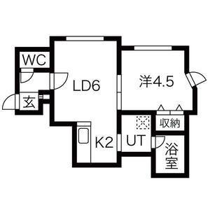 プリマベラ(1LDK/2階)の間取り写真