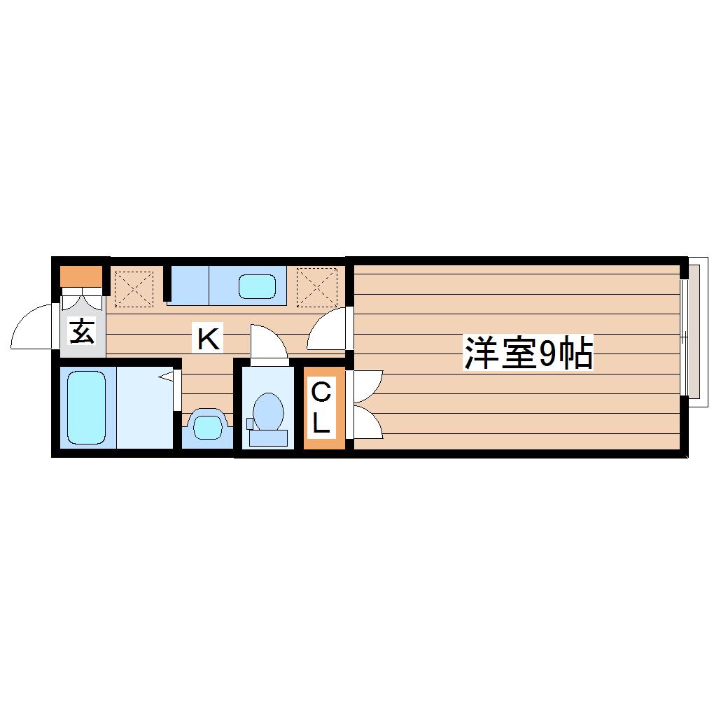 M-GRANT`S(1K/2階)の間取り写真