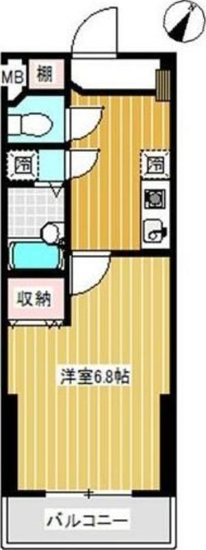 フォルトゥーナ ツイキ(1K/3階)の間取り写真