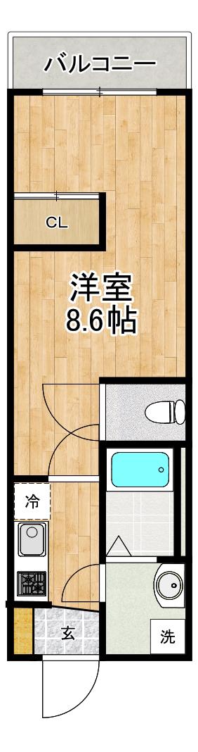 MODERN PALAZZO 文教 PRIMA(1K/6階)の間取り写真