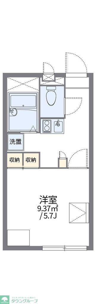 レオパレスTAKAKI(1K/1階)の間取り写真
