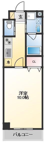 アルテミス(1K/2階)の間取り写真