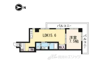 コスモ室町(1LDK/2階)の間取り写真