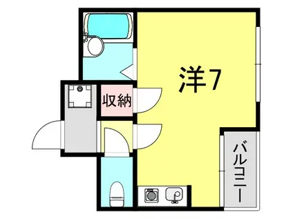 平野エスペランス(1K/5階)の間取り写真