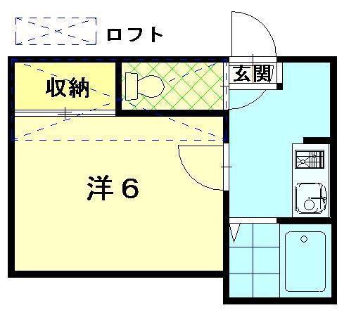 セレッソ旭南(1K/1階)の間取り写真