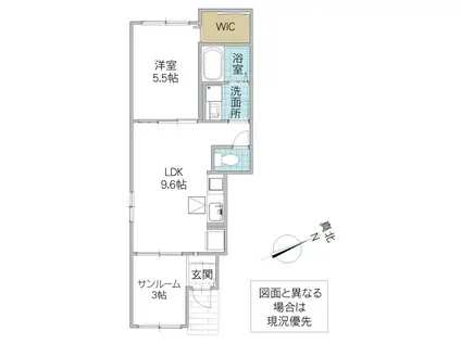 メゾン・ド・モリヤマ III(1LDK/1階)の間取り写真