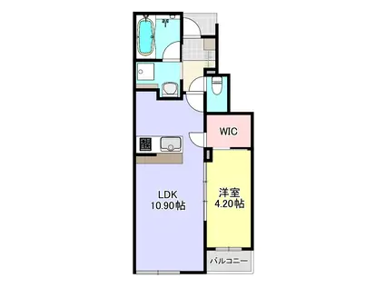 グランツリー井野(1LDK/1階)の間取り写真