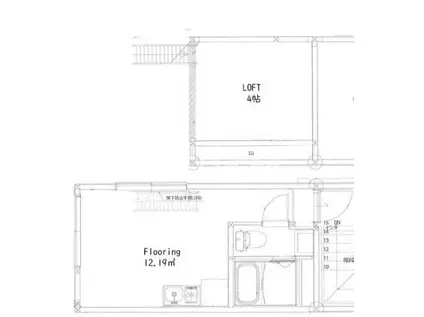 第2ECビル(ワンルーム/2階)の間取り写真