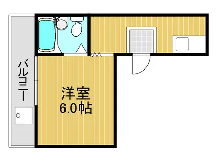 クレインファースト(1K/2階)の間取り写真