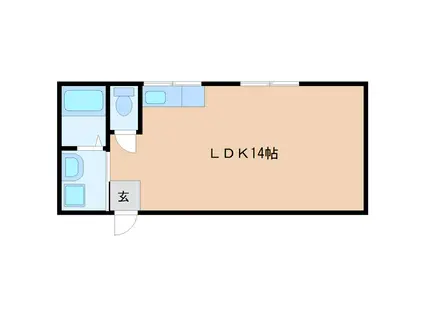 ECHT(ワンルーム/2階)の間取り写真