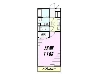 ガーデンヴィラ豊田(1K/2階)の間取り写真