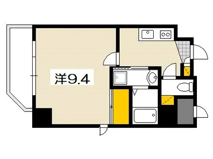 EIGHT VALLEY59(1K/7階)の間取り写真