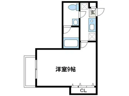 エンゼル・ガーデン(1K/1階)の間取り写真
