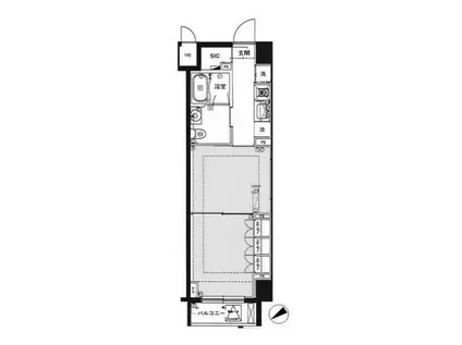 FEETH水天宮前(1DK/5階)の間取り写真
