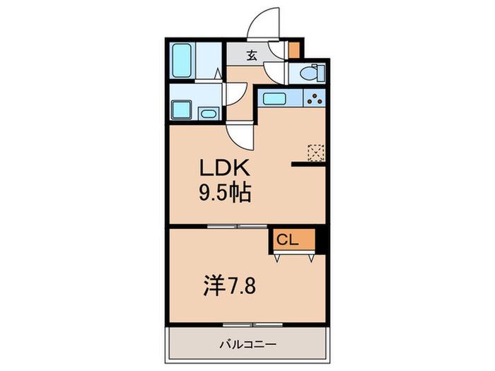 GRAN PASEO文京小日向(1LDK/1階)の間取り写真